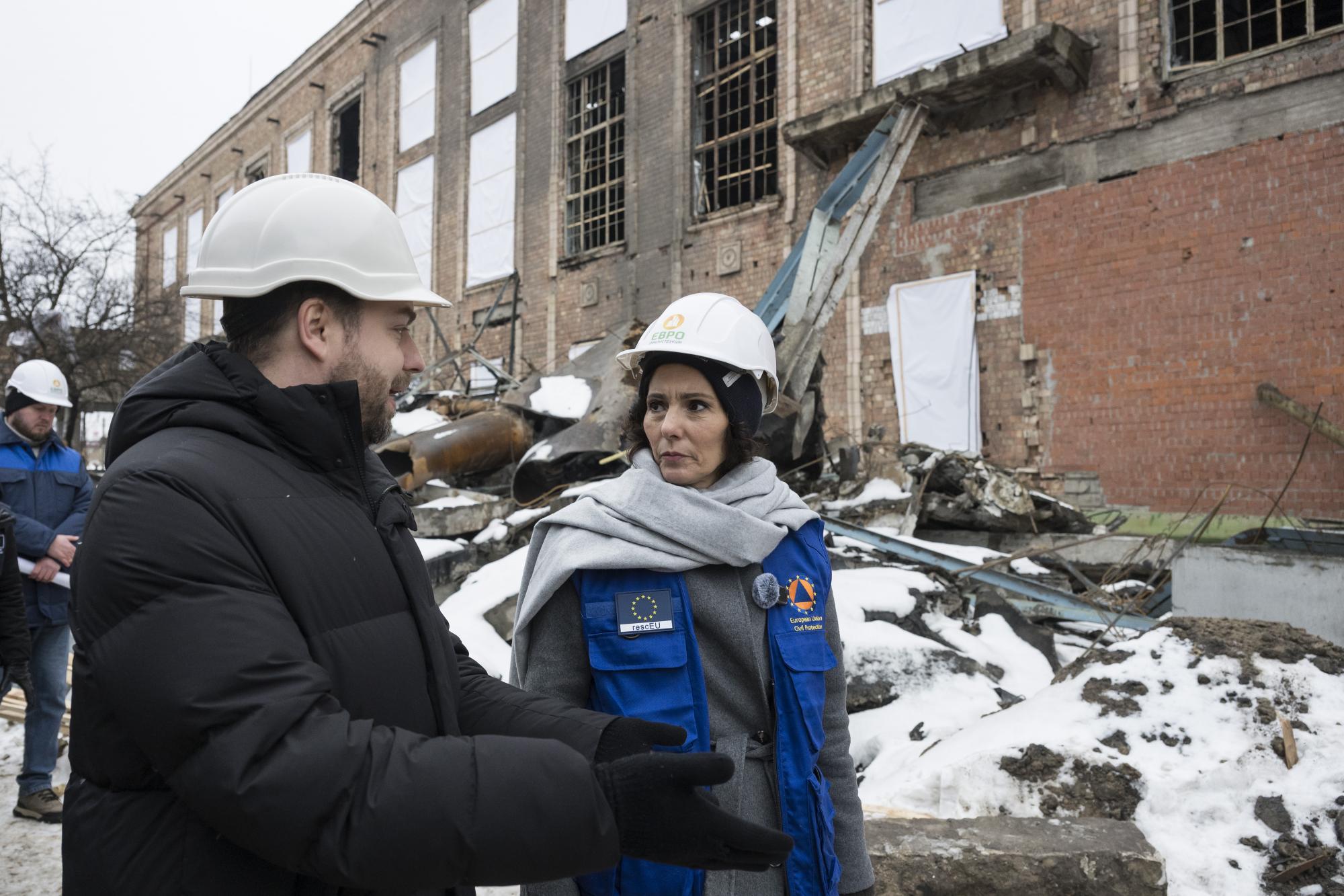 EU aided 9 million Ukrainians, but won't fill US role: Interview with Commissioner Hadja Lahbib